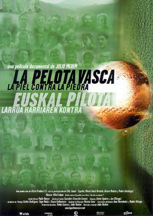 Carátula frontal de La pelota vasca. La piel contra la piedra