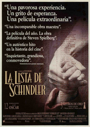 poster de La lista de Schindler