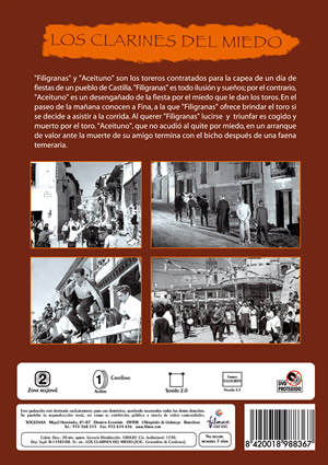 Car&aacute;tula trasera de Los clarines del miedo