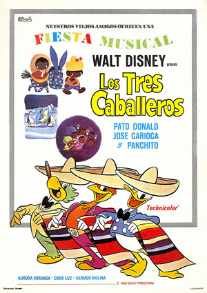 poster de Los tres caballeros