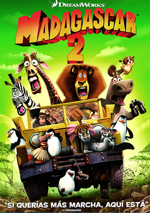 Carátula frontal de Madagascar 2
