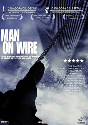 Carátula frontal de Man on Wire