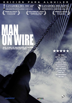 Carátula frontal de Man on Wire