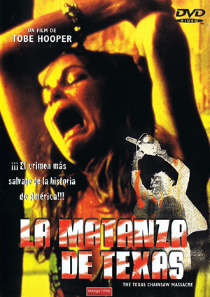 Carátula frontal de La matanza de Texas (1974)