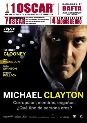 Carátula frontal de Michael Clayton