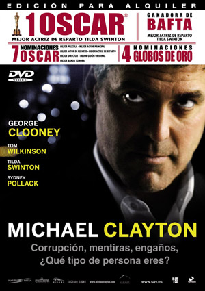 Carátula frontal de Michael Clayton