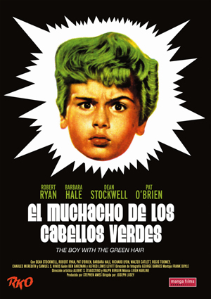 Carátula frontal de El muchacho de los cabellos verdes