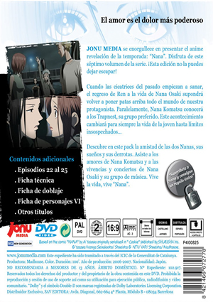 Carátula trasera de NANA Vol. 7 (Captulos 22-25)