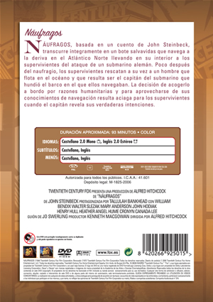 Carátula trasera de Fox Studio Classics: Nufragos