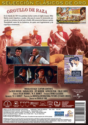 Car&aacute;tula trasera de Orgullo de raza