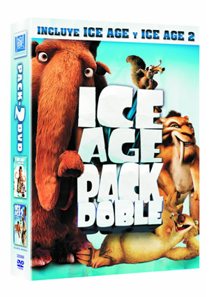 Carátula frontal de Pack Ice Age + Ice Age 2