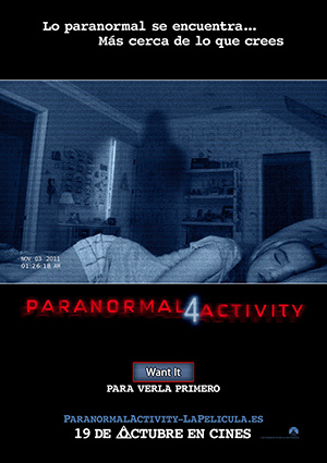 poster de Paranormal Activity 4