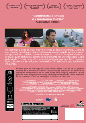 Car&aacute;tula trasera de Una pareja perfecta