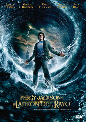 Carátula frontal de Percy Jackson y el Ladrn del Rayo