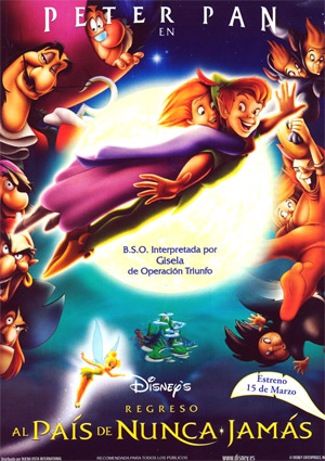 poster de Peter Pan en Regreso al Pas de Nunca Jams