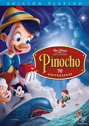 Carátula frontal de Pinocho: Edicin Platino