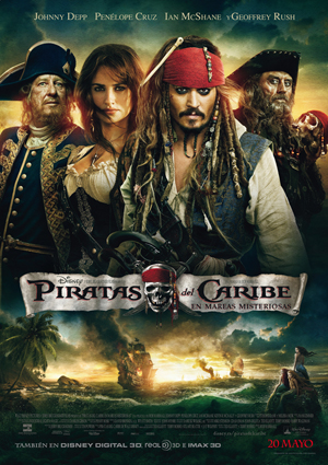 poster de Piratas del Caribe: En mareas misteriosas