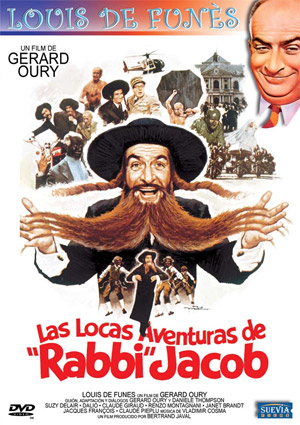 Carátula frontal de Las locas aventuras de Rabbi Jacob (Coleccin Louis de Funs)