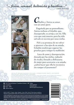 Carátula trasera de El romance de Astrea y Celadn