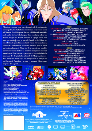 Carátula trasera de Saint Seiya - Los Caballeros del Zodiaco: Vol. 11 (Saga Asgard 2)