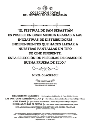 Carátula trasera de Joyas del Festival de San Sebasti�n (pack 1)