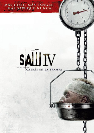 Carátula frontal de Saw IV (Saw 4)