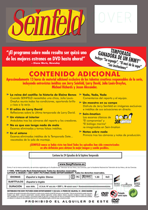 Carátula trasera de Seinfeld: Temporada 7