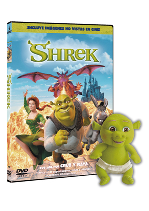 Carátula frontal de Shrek + Peluche Baby Shrek