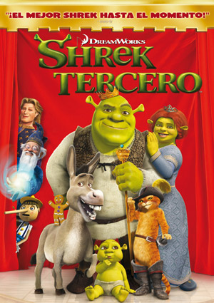 Carátula frontal de Shrek Tercero