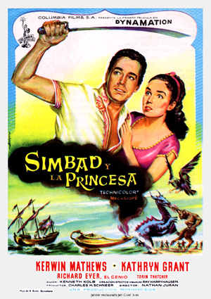 poster de Simbad y la princesa