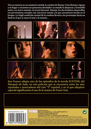 Carátula trasera de Jess Franco: Marqus de Sade: Sinfona ertica