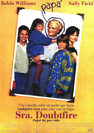 poster de Sra. Doubtfire, pap de por vida