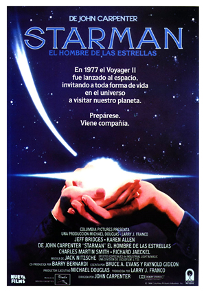 poster de Starman. El hombre de las estrellas