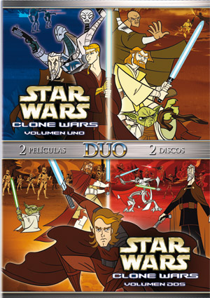 Carátula frontal de Pack Star Wars: Clone Wars (Volmenes 1 y 2)