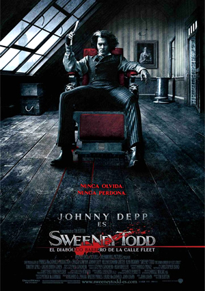 poster de Sweeney Todd: El diablico barbero de la calle Fleet