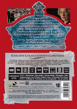 Carátula trasera de La Reina (The Queen): Edicin limitada
