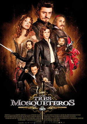 poster de Los Tres Mosqueteros en 3D