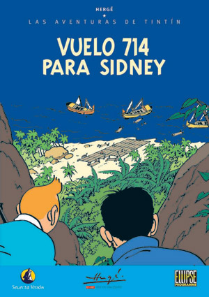 Carátula frontal de Las aventuras de Tint�n: Vuelo 714 para Sidney