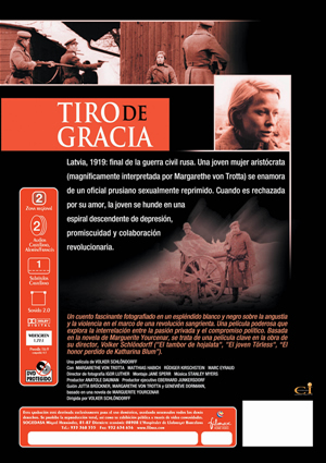 Carátula trasera de Tiro de gracia