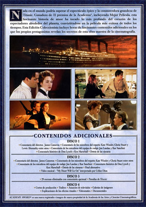 Carátula trasera de Titanic: Edici�n Coleccionista