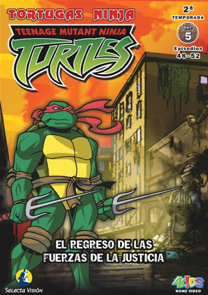 Carátula frontal de TMNT: Las tortugas ninja, vol. 5 (ep. 048-052)