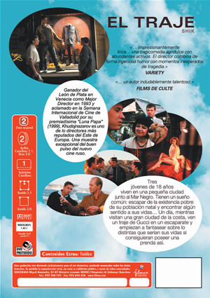 Car&aacute;tula trasera de El traje