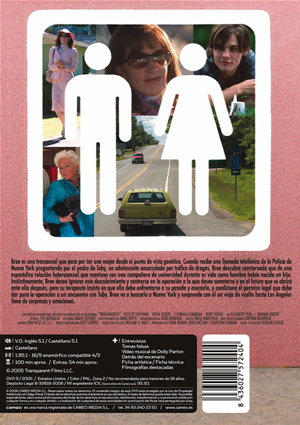 Car&aacute;tula trasera de Transamerica