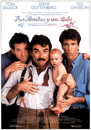 poster de Tres hombres y un beb