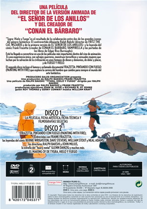 Carátula trasera de Tygra, hielo y fuego