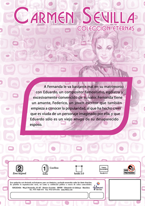 Car&aacute;tula trasera de Carmen Sevilla: Un adulterio decente