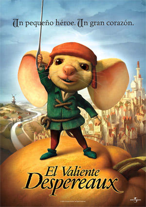 Carátula frontal de El valiente Despereaux