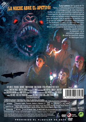 Carátula trasera de Vampiros mutantes (tv movie)