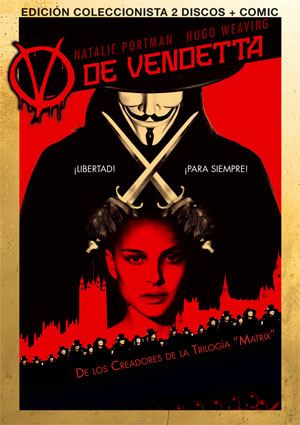 Carátula frontal de V de Vendetta: Ed. coleccionista (steelbook)