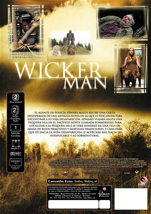 Carátula trasera de Wicker Man